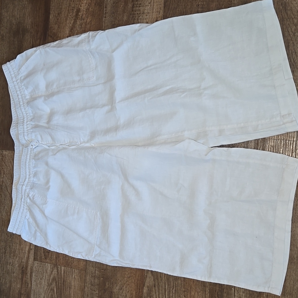 Lands End Womens Linen Capri Pants Size 3X